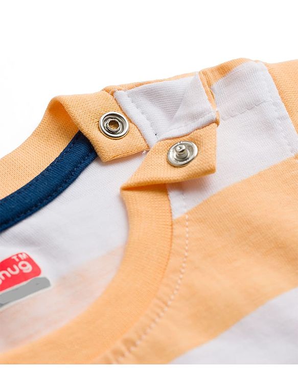 Babyhug Cotton Knit Sleeveless T-Shirt with Graphics Multi Color 6-9 Months