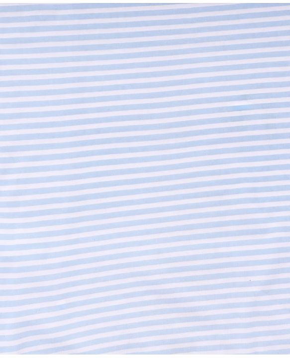 Babyhug Cotton Knit Hooded Wrapper With Elephant Applique L 76 x B 76 cm - Light Blue
