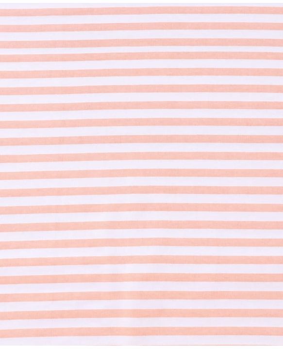 Babyhug Cotton Knit Hooded Towel With Stripes & Sea Life Embroidery L 76 x B 68.5 cm - Orange