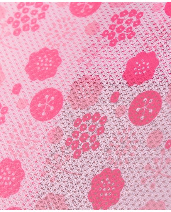 Babyhug Bubble Joy Bather Floral Print - Pink