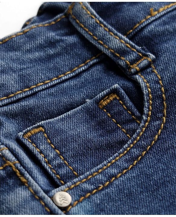 Pine Kids Cotton Woven Solid Shorts -Blue