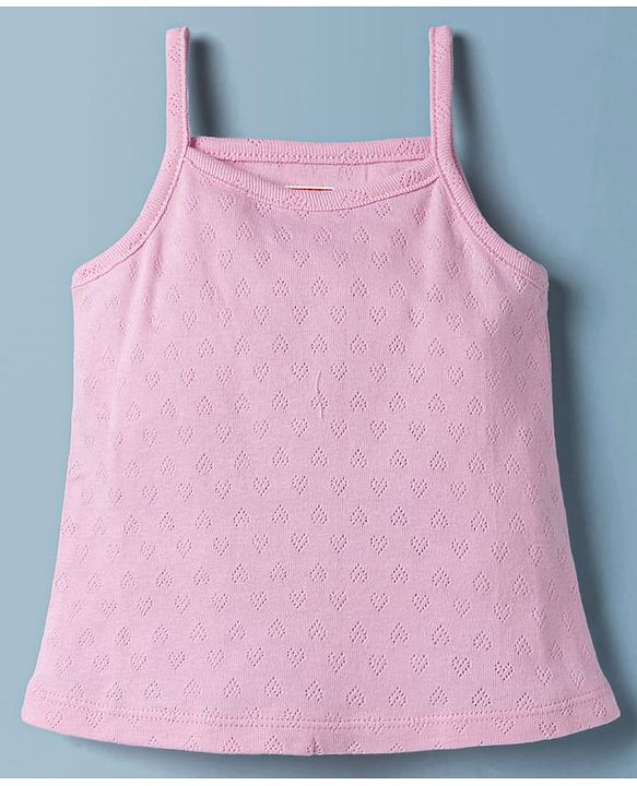 Babyhug 100% Cotton Single Jersey Knit Antibacterial Sleeveless Slips Pack of 3 - Multicolor