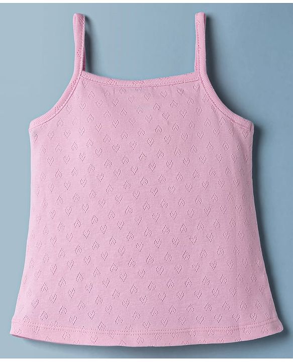 Babyhug 100% Cotton Single Jersey Knit Antibacterial Sleeveless Slips Pack of 3 - Multicolor
