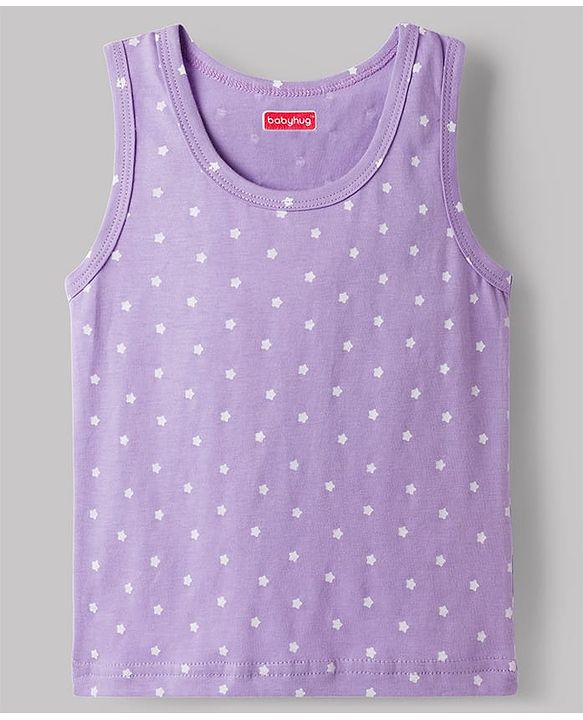 Babyhug 100% Cotton Single Jersey Knit Sleeveless Vests With Star & Animal Print Pack of 3 - Multicolor