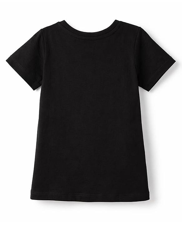 Pine Kids Cotton Knit T-Shirts with Dragonfly Embellishment Black 4-5 Years
