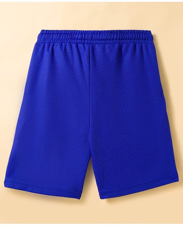 Pine Active Knit Half Sleeves Football Tee with Shorts Set - Blue