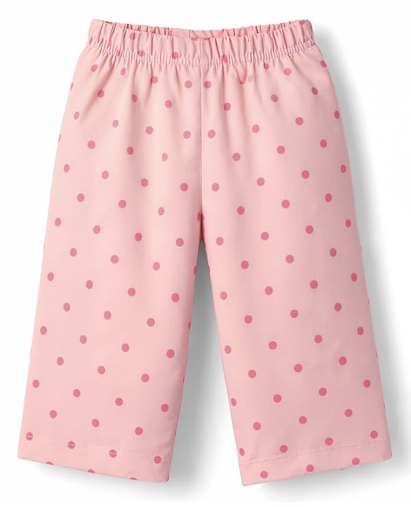 Babyhug Cotton Knit Half Sleeves T-Shirt & Capri Night Suit with Apple Patch - Pink