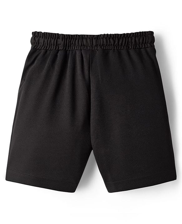 Pine Active Knit Half Sleeves T-Shirt & Shorts Football Set - Black & Red