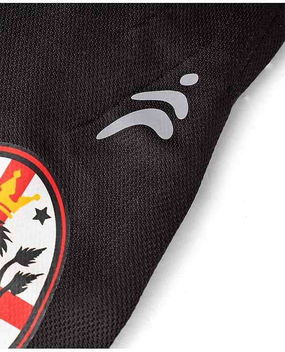Pine Active Knit Half Sleeves T-Shirt & Shorts Football Set - Black & Red