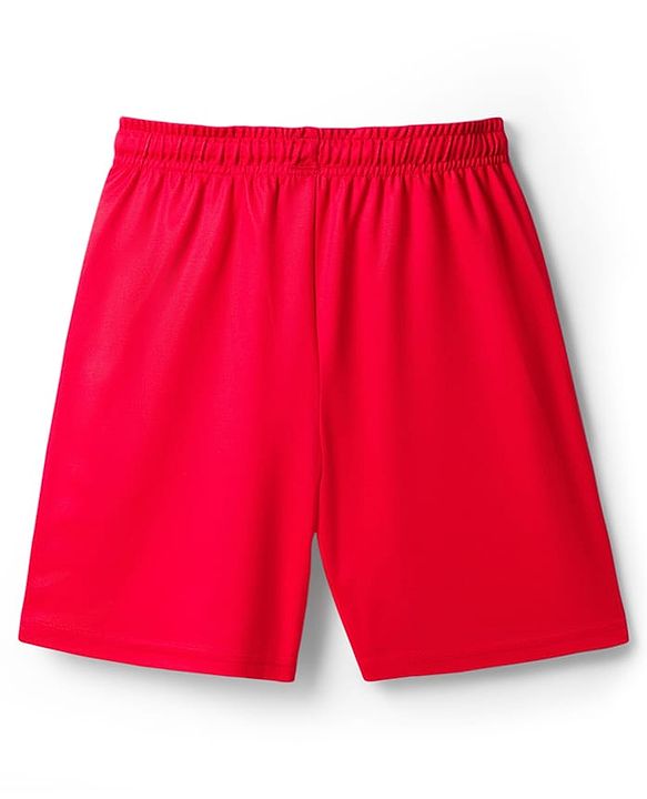 Pine Active Knit Half Sleeves T-Shirt With Shorts Football Set With 19 Print - Red