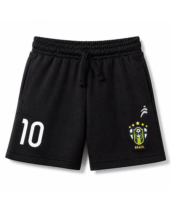 Pine Active Knit Raglan Sleeves T-Shirt & Shorts Football Set - Yellow
