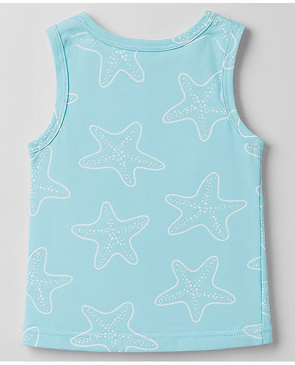 Babyhug 100% Cotton Single Jersey Knit Sleeveless Striped & Boat Printed Sando Pack Of 3 - Multicolour