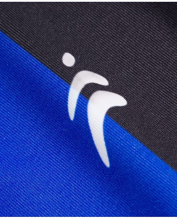 Pine Active Knit Half Sleeves Football Tee with Shorts Set - Blue & Black