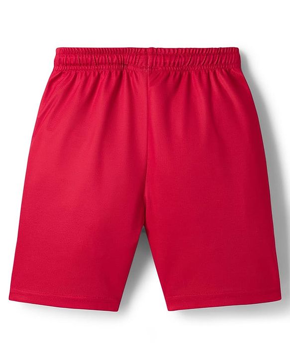 Pine Active Knit Half Sleeves T-Shirt With Shorts Football Set - Red & Blue