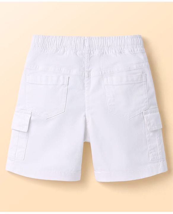 Babyhug Cotton Woven Half Sleeves Checks Shirt & Shorts Set - Green & White