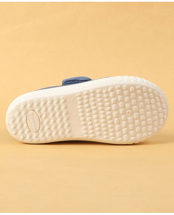 Cute Walk by Babyhug Velcro Closure Casual Shoes with Embroidery Detailing & Text Print - Yellow