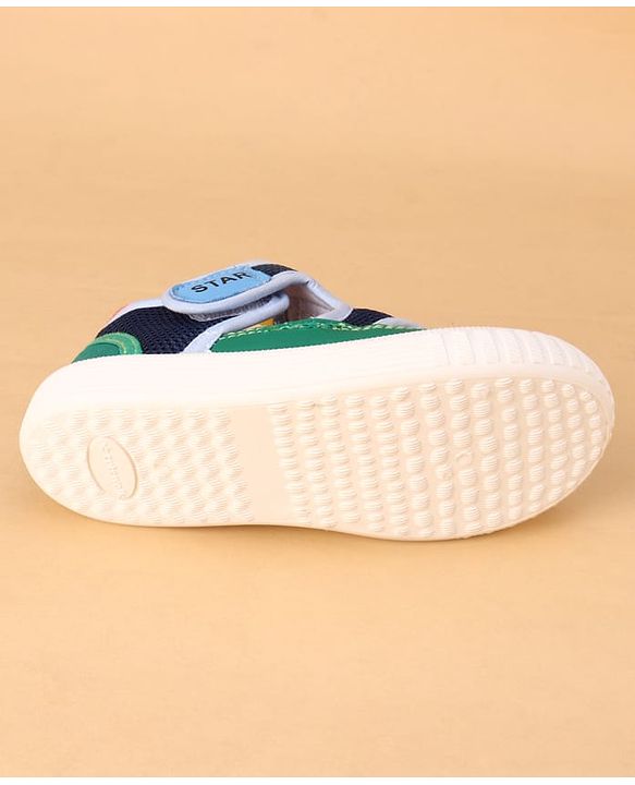 Cute Walk by Babyhug Velcro Closure Solid Casual Shoes - Navy Blue