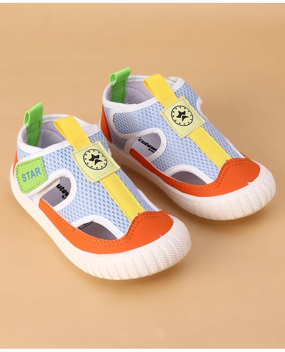 Cute Walk by Babyhug Velcro Closure Solid Casual Shoes - Navy Blue