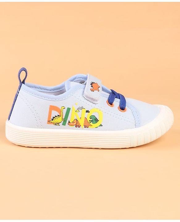 Cute Walk by Babyhug Velcro Closure Casual Shoes with Dino Print - Green