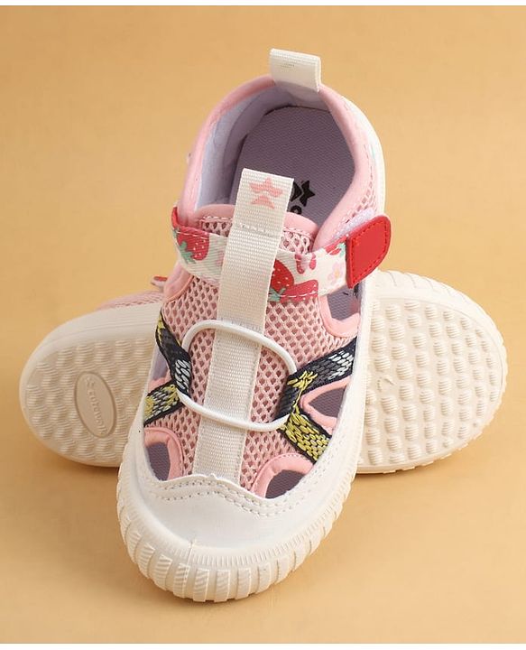 Cute Walk by Babyhug Velcro Closure Printed Casual Shoes - Pink