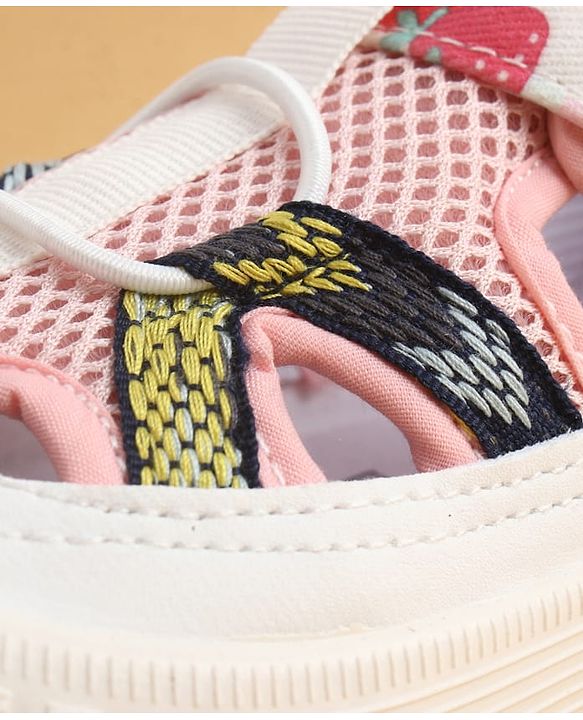Cute Walk by Babyhug Velcro Closure Printed Casual Shoes - Pink