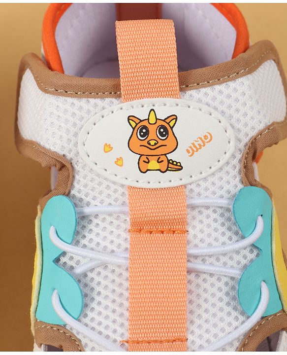 Cute Walk by Babyhug Velcro Closure Casual Shoes with Unicorn Pint - Blue