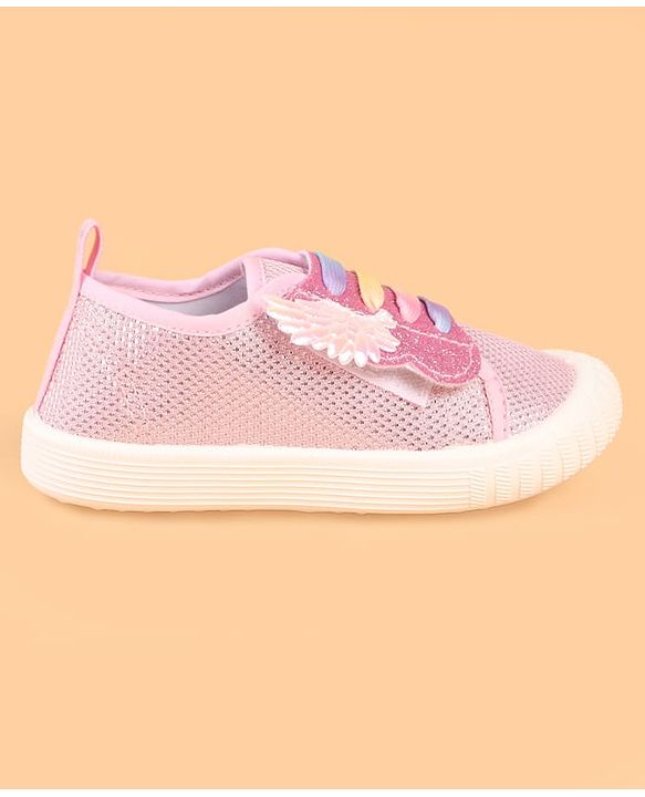 Cute Walk by Babyhug Slip On Casual Shoes with Glitter Print - White