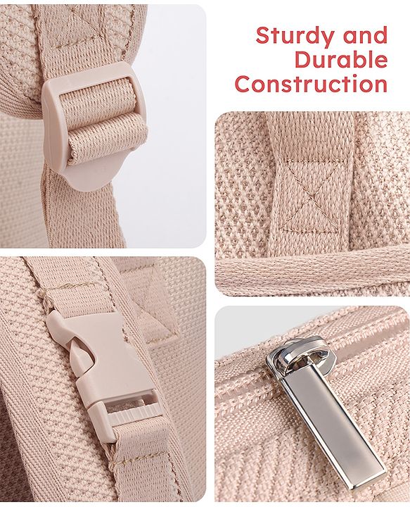 Babyhug UrbanEase Premium Diaper Backpack with Changing Mat - Pink