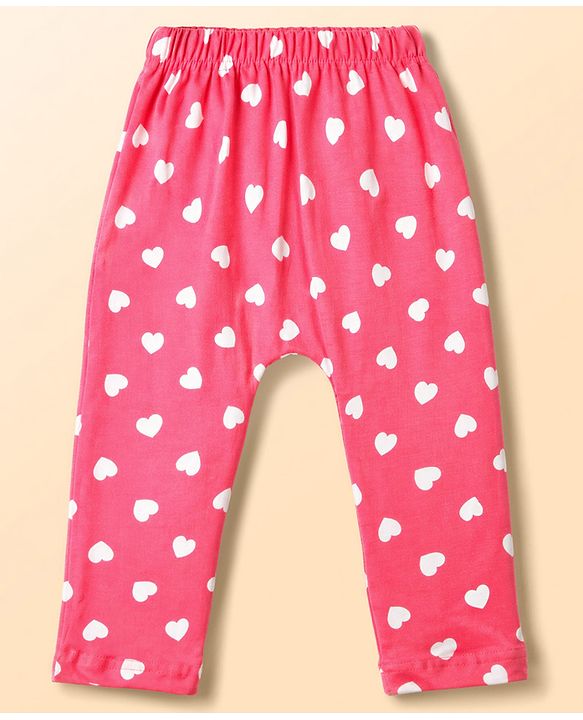 Babyhug Interlock Knit Full Length Diaper Leggings with Floral Print Pack of 3 - Multicolor