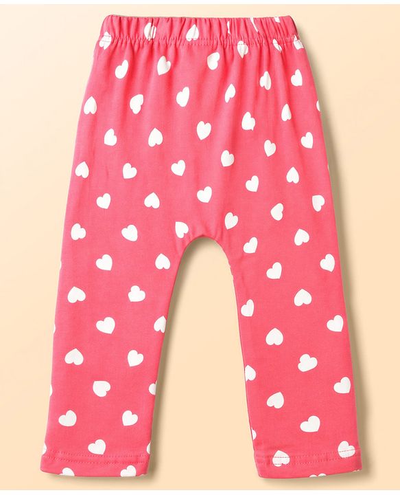 Babyhug Interlock Knit Full Length Diaper Leggings with Floral Print Pack of 3 - Multicolor