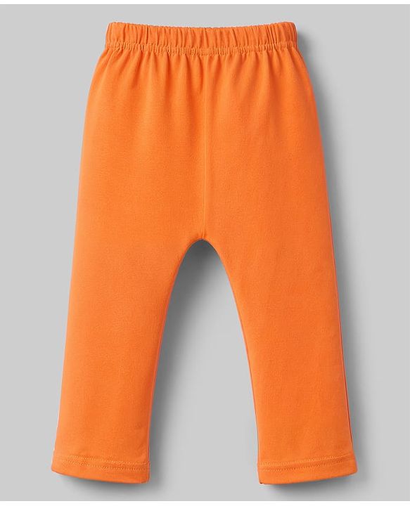 Babyhug Cotton Knit Full Length Diaper Leggings With Sea Life Print Pack of 3 - Multicolor