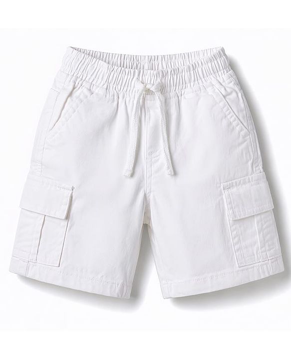 Babyhug Cotton Woven Half Sleeves Checked Shirt & Cargo Shorts Set - Multicolor