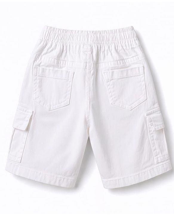 Babyhug Cotton Woven Half Sleeves Checked Shirt & Cargo Shorts Set - Multicolor