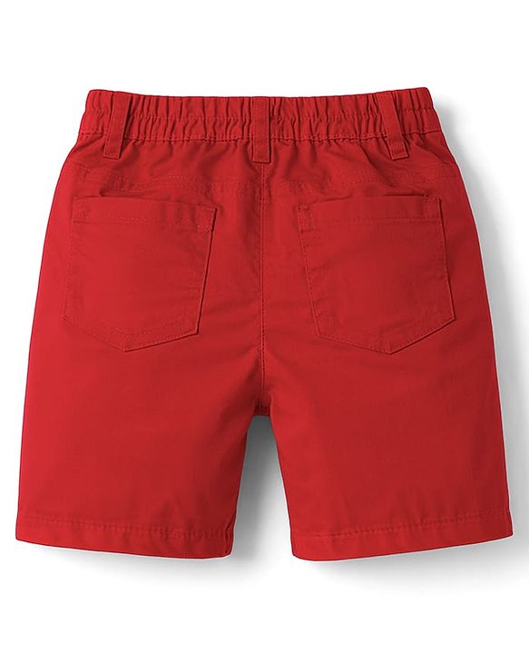 Babyhug Cotton Woven Half Sleeves Checks Shirt & Denim Shorts Set - Multicolor