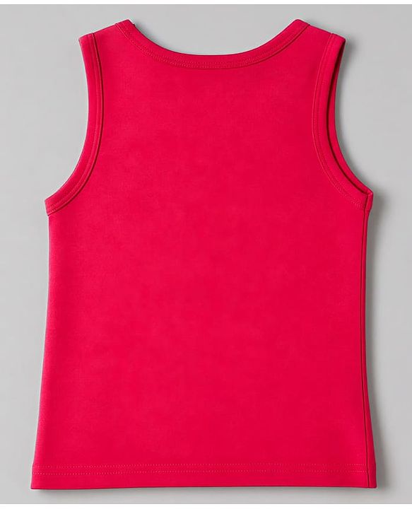 Babyhug 100% Cotton Knit Striped Sleeveless Vests Pack of 3 -white, Navy Blue & Pink