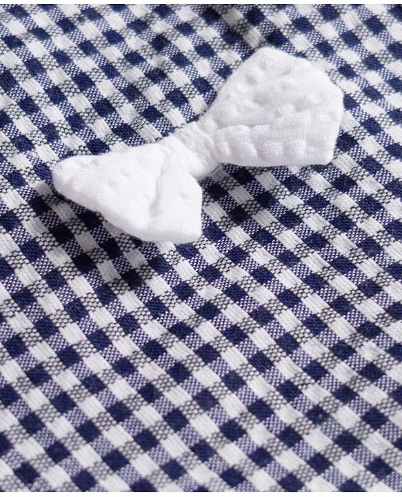 Babyhug Single Jersey Knit Sleeveless Checkered Top & Shorts Set - Multicolour & White