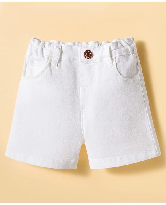 Babyhug Single Jersey Knit Sleeveless Checkered Top & Shorts Set - Multicolour & White