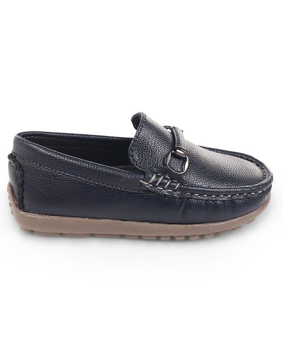 Cute Walk by Babyhug Slip On Solid Loafers - Navy Blue