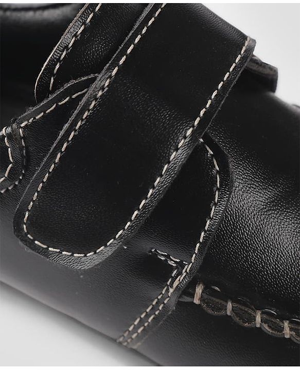Cute Walk By Babyhug Velcro Closure Formal & Party Wear Shoes - Black
