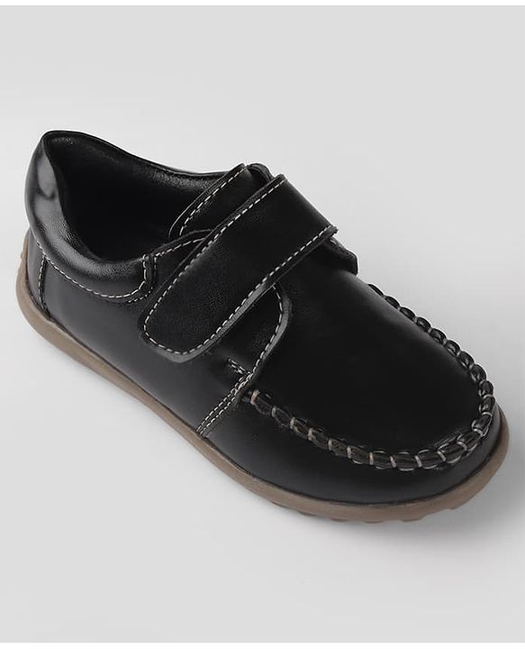 Cute Walk By Babyhug Velcro Closure Formal & Party Wear Shoes - Black