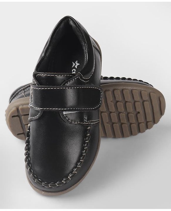 Cute Walk By Babyhug Velcro Closure Formal & Party Wear Shoes - Black