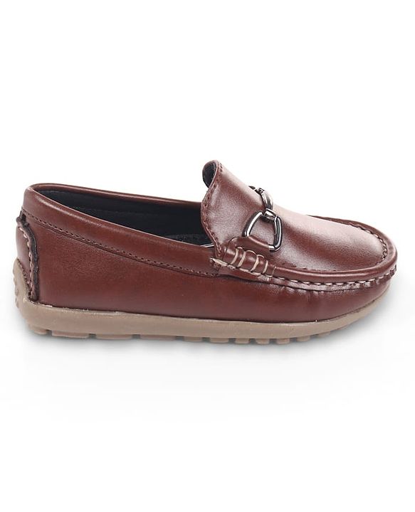 Cute Walk by Babyhug Slip On Loafers With Applique - Brown