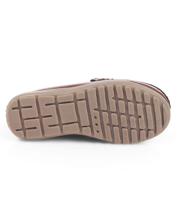 Cute Walk by Babyhug Slip On Loafers With Applique - Brown