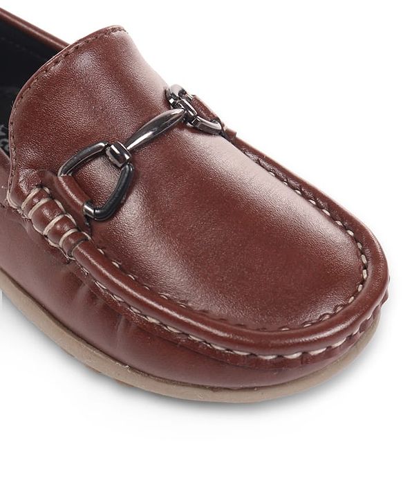 Cute Walk by Babyhug Slip On Loafers With Applique - Brown