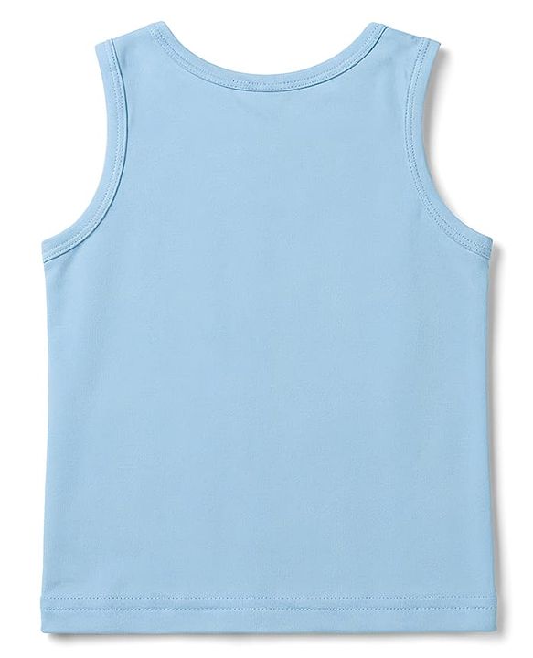 Babyhug Single Jersey Knit Sleeveless Striped & Boat Printed Sando Pack Of 3 - Multicolour