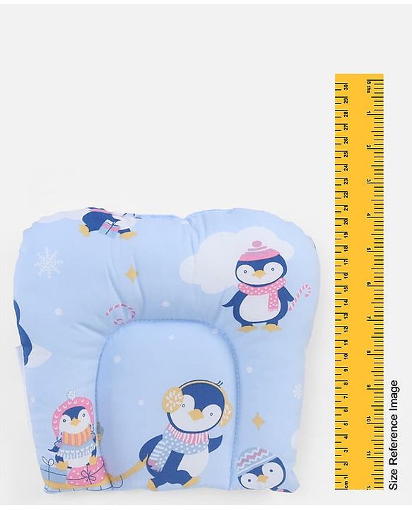 Babyhug U Shape Pillow Penguin Print - Green