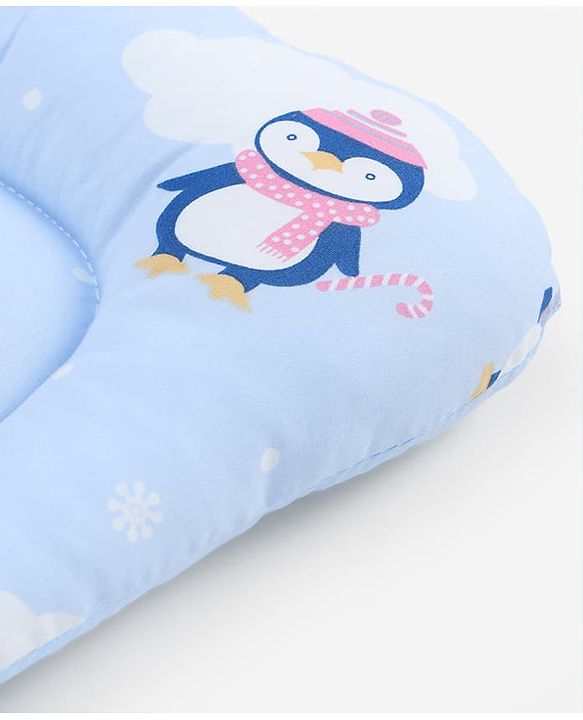 Babyhug U Shape Pillow Penguin Print - Green