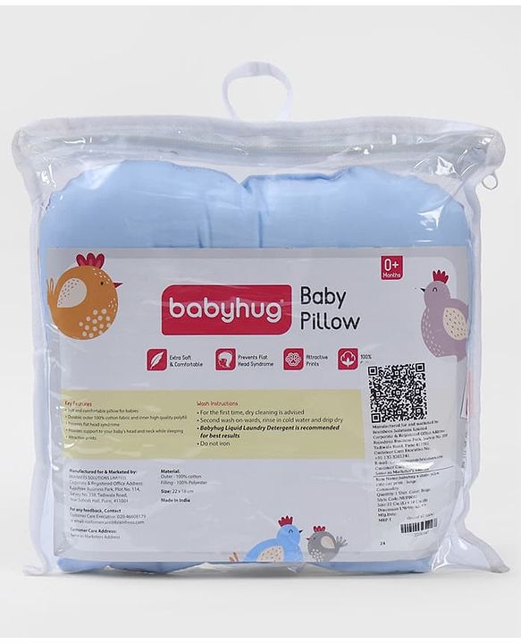 Babyhug U Shape Pillow Penguin Print - Green