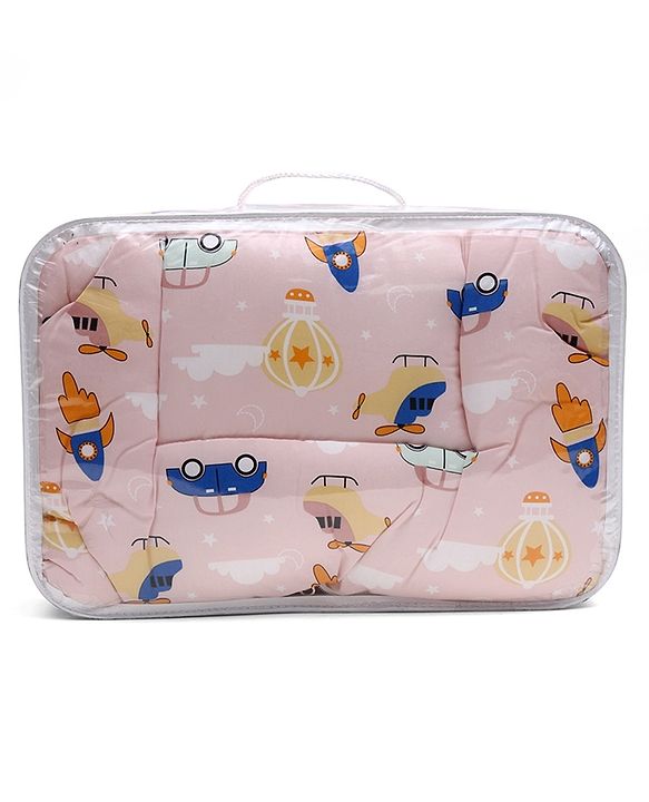 Babyhug 100% Cotton Sleeping Bag cum Carry Nest Penguin Print - Blue| Soft & Cozy| Light Weight & Easy to Carry| Travel Friendly| Easy Zipper Closure| New Born Essential| Washable| Gifting Option