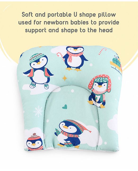 Babyhug Premium 100% Cotton Mattress Set with Mosquito Net & Pillow  Transport Print Blue| Soft Cushioned Bedding | 0-12 Months| New Born Essential| Easy Zipper Closure| Foldable & Travel-Friendly